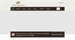 Desktop Screenshot of hoteljashpalace.com