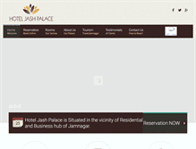 Tablet Screenshot of hoteljashpalace.com